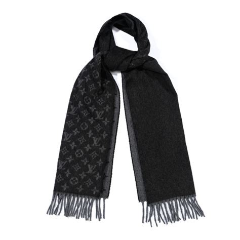 louis vuitton cashmere wool silk blend monogram scarf|Louis Vuitton chunky knit scarf.